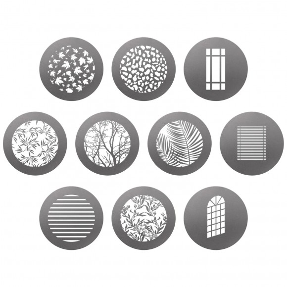 Environmental Gobo Pack for Optical Spot by Lindsay Adler (10-pack)